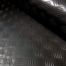 3x2mtr Black Rubber Anti-Slip Chequered Van Floor Covering